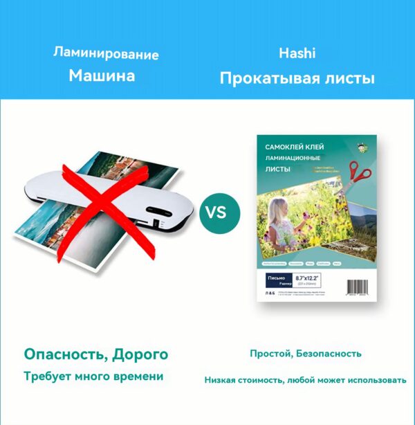 Самоуплотняющийся лист ламинирования маленький Id размер карты холодного ламинирования чехол - 图片 4
