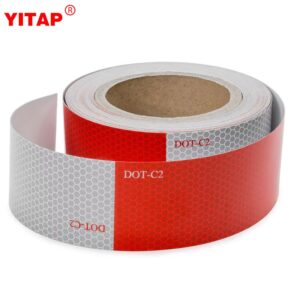 YITAPE Diamond Grade Super Ece 104r Dot C2 Vinyl Pvc Safety Honeycomb Adhesive Vehicle Reflective Tape for Truck