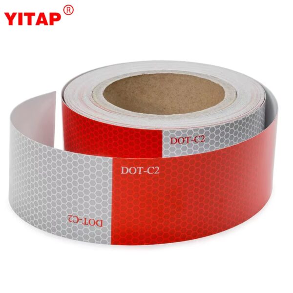 YITAPE Diamond Grade Super Ece 104r Dot C2 Vinyl Pvc Safety Honeycomb Adhesive Vehicle Reflective Tape for Truck